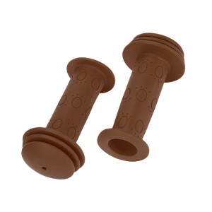 Unique Bargains Bike Handlebar Grips Covers 3.74" Brown 1 Pair - 1 of 4