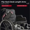 KTMBDW Manual Transport Wheelchair with Swing-Away Footrests and Flip-Back Arms, Portable Folding Wheelchair for Adults and Seniors, 18 Inch Seat - 4 of 4
