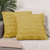 Unique Bargains Printed Decorative Faux Fur Heart Pattern Soft Pillow Covers 2 Pcs - 2 of 4