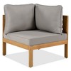 Maggift Outdoor Patio Seating Sets, Distinctive Conversation Friendly Design, Perfect for Gardens, Patios, Living Spaces, Gray, 85.8"*27.2"*25.2" - 3 of 4