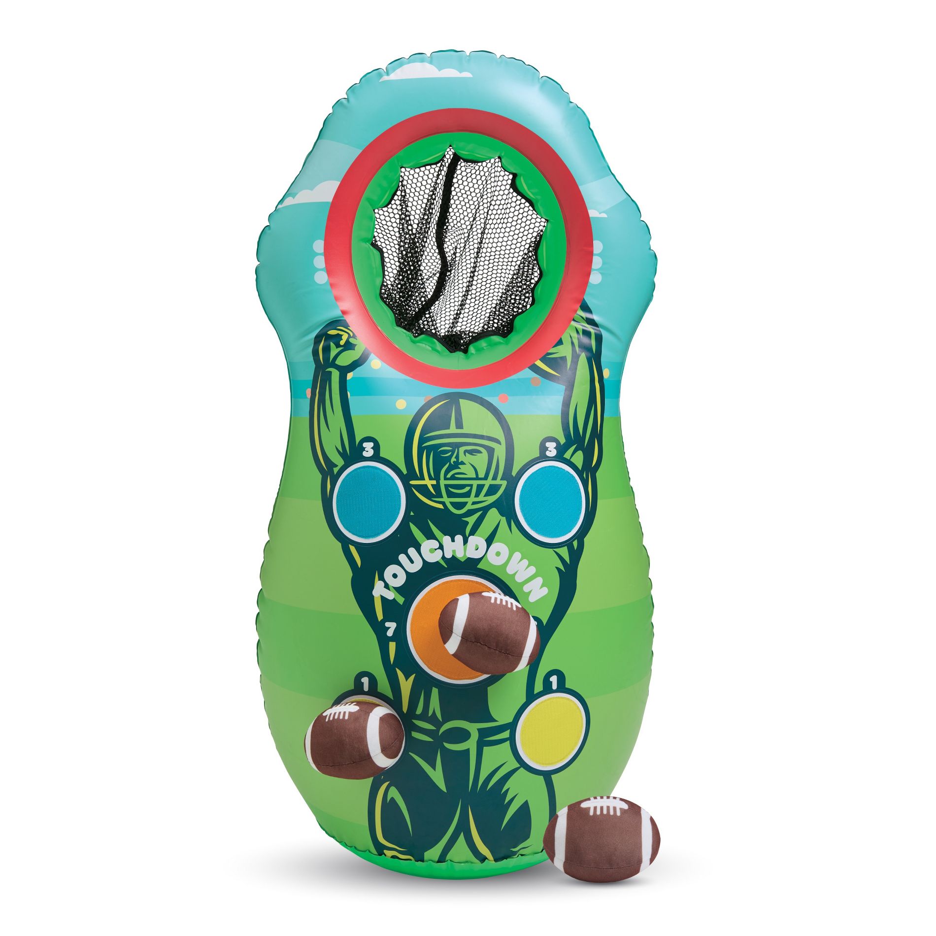 Chuckle & Roar Touchdown Target Toss Toy Football Sets - 3pc