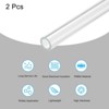 Unique Bargains Lamp Lantern Water Cooling System Acrylic Round Pipes Clear 2 Pcs 14" - 3 of 4
