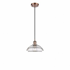 Rochester - 1 Light Cord Hung Mini Pendant In Industrial Style-11.63 Inches Tall and 10 Inches Wide - 1 of 1