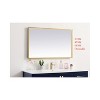 Elegant Lighting Pier 24x30 inch LED Mirror with Adjustable Color Temperature 3000K/4200K/6400K in Brass - 3 of 4