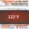 DoCred Snow Melting Mats,Non Slip PVC/Rubber Winter Heated Mat with Power Cord, 3IN/H Speed Snow for Outdoor Sidewalks, Stair Step, Decks Snow Removal - 2 of 4