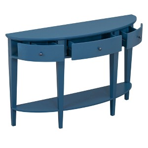 NicBex Curved Console Table with 3 Drawers and Open Storage Shelf Contemporary Side Table with Wood Frame for Entryway,Living Room - 1 of 4