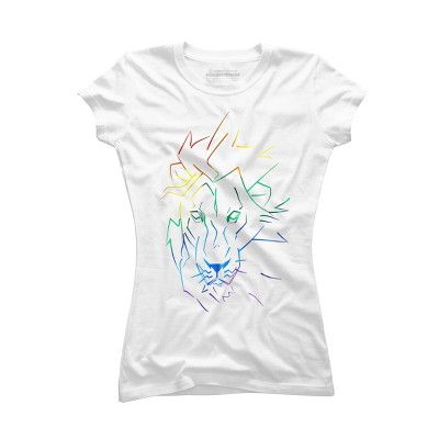 Adult Design By Humans Roar Your Pride Lion Rainbow By WheelsAflame T-Shirt