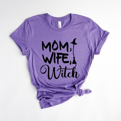 Simply Sage Market Women's Mom Wife Witch Cursive Short Sleeve Graphic Tee