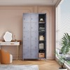 Munora - 72" 15-Door Metal Locker Storage Cabinet - Lockable for Office/School/Gym - Grey - 2 of 4