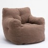 CAVINAS Soft Teddy Fabric Tufted Foam Bean Bag Chair for Adults/Kids,Lazy Chairs Sofa for Living Room,Dining Room,Bedroom,Office - 2 of 4