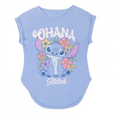 Kids Lilo & Stitch Ohana Floral T-Shirt
