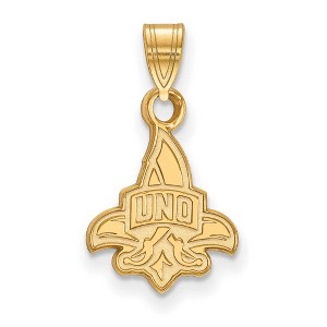 Black Bow Jewelry 14k Yellow Gold New Orleans Privateers NCAA Small Pendant - 1 of 3