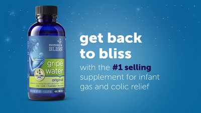 Mommy's Bliss Gripe Water Original, Infant Gas & Colic Relief, Gentle &  Safe, 2 Weeks+, 4 Fl Oz (Pack of 1)