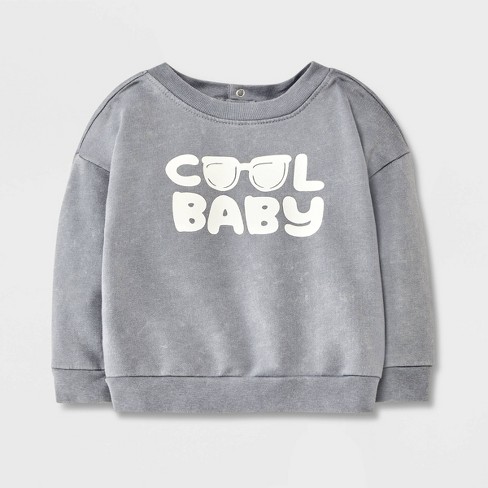 Baby cheap grey sweatshirt