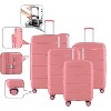 IZOD Dawn 4-Piece Polycarbonate Expandable Luggage Set with 360° Dual Spinning Wheels & Combo Lock - 32", 28", 24", 20 - 2 of 4