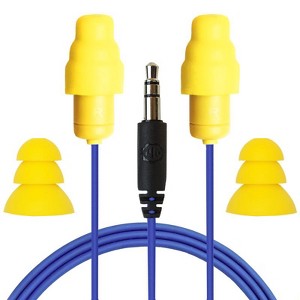 Plugfones Guardian 29 dB Nylon/Silicone/Soft Foam 3.5 MM Jack Earplugs/Earphones Yellow 1 pair - 1 of 1