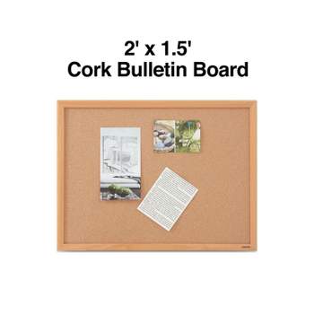 Juvale 4-pack Cork Bulletin Board, 1/4 Inch Natural Cork Tile Boards, 12x12  In : Target