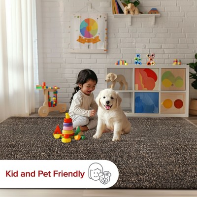 Charcoal Handmade Jute Blend 2' x 3' Area Rug