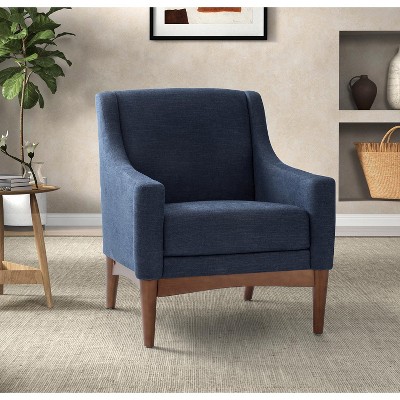 Gerard Mid-century Modern Style Armchair With Sloped Arms | Artful ...