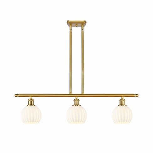 Innovations Lighting White Venetian 3 - Light Island Pendant Light in  Satin Gold - image 1 of 1