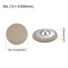 Unique Bargains Metal Shank Round Cloth Covered DIY Sewing Buttons 20 Pcs - 2 of 4