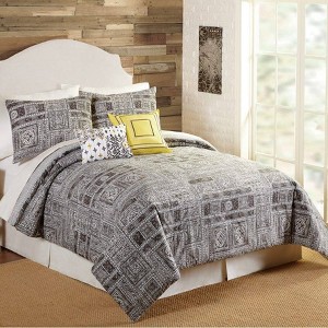 Indigo Bazaar King 5pc Tranquility Comforter & Sham Set Gray