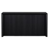 Acacia Wood Veneer Simple Entryway Table with Wavy Design Suitable for Study Entryway Hallway Living Room Foyer - 2 of 3