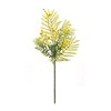 Mimosa Spray Set of 6 – 21.5 Inch Height – Green and Yellow Floral Stems for Vases By Melrose - 3 of 3