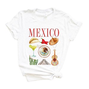 Simply Sage Market Women's Mexico Travel Collage Short Sleeve Graphic Tee - 1 of 4