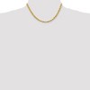 Black Bow Jewelry 5.5mm, 14k Yellow Gold, Diamond Cut Solid Rope Chain Necklace - 2 of 4