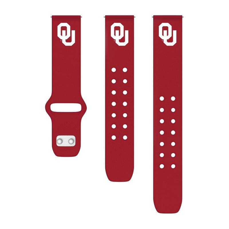 NCAA Oklahoma Sooners Samsung Watch Compatible Silicone Band  , 2 of 4