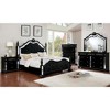Simple Relax Bedroom Bench with Button Tufted in Black - 4 of 4