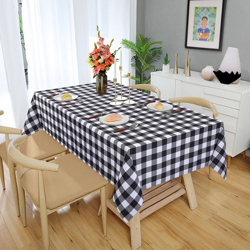 Buffalo Checkered Tablecloth, Water Resistant 200GSM Fabric Table Cloth Cover for Dining Tables, 1 of 8