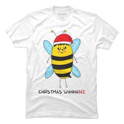 Men's Design By Humans Christmas WannaBEE By adrianserghie T-Shirt