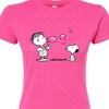 Women's - Peanuts - Rerun And Snoopy Bubbles Fitted Graphic T-Shirt - 2 of 4