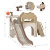 Infurnic Baby Activity Gyms Toddler's Fun Activity Center, Comprehensive Playset with Slide, Climber, Tunnel, Multicolored, 41"*25"*14" - 2 of 4
