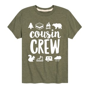 Boys' - Instant Message - Cousin Crew Camp Design Short Sleeve Graphic T-Shirt - 1 of 4
