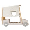 TUYOHW Twin/Full Size Car Bed with Piillow & Ceiling Cloth,Natural Canopy Bed for Kids,Solid Pine Wood Montessori Platform Bed with Slats Support - 4 of 4