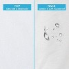 Biloban Pillow Covers, Pillowcase, Standard Size Zippered Pillow Cases, 100% Waterproof, Standard Size, White, Set of 4 - 3 of 4