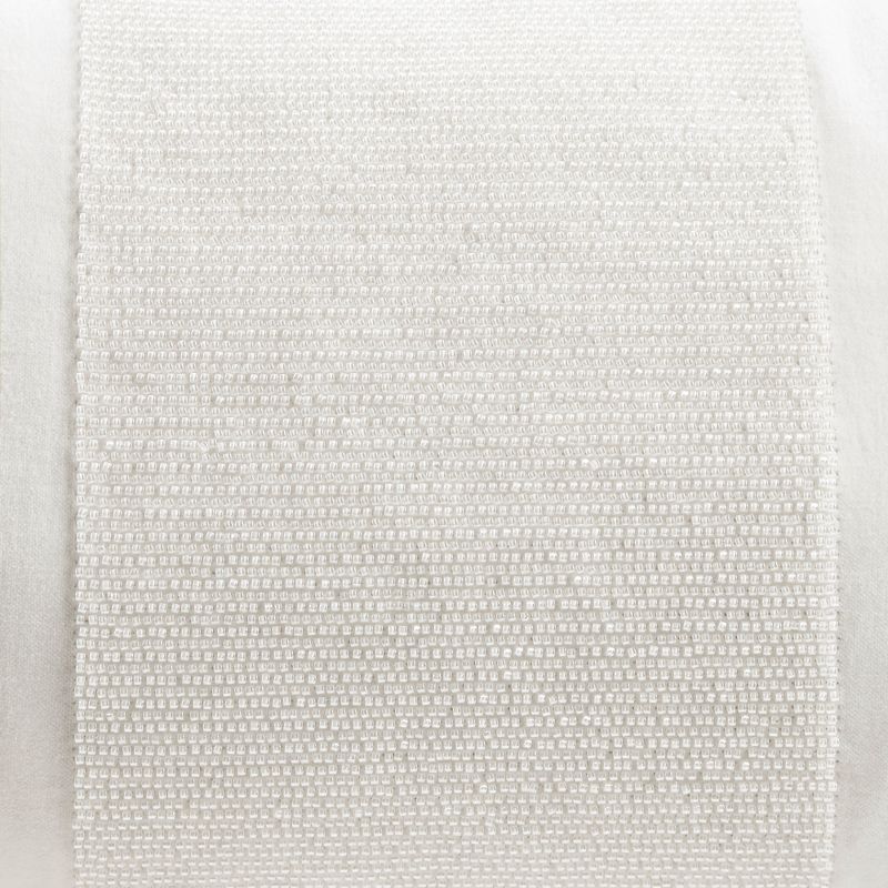 LIVN CO. Embroidered Bead Cotton Velvet Oblong Decorative Pillow 12x24", 3 of 7