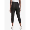 Jessica London Women's Plus Size Everyday Stretch Cotton Capri Legging - 3 of 4