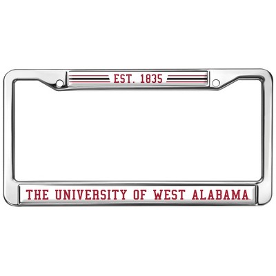 University of West Alabama School Logo Full Size Standard License Plate Metal Frame