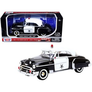 1950 Chevrolet Bel Air Police 1/24 Diecast Car Model by Motormax - 1 of 3