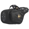 Gard Mid-Suspension EM Wide Neck Pocket Alto Saxophone Gig Bag 111-MSK Black Synthetic w/ Leather Trim - 4 of 4
