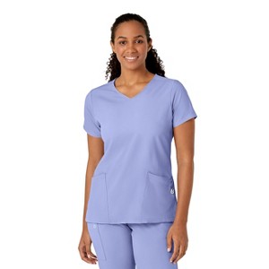 Wink W123 Women's Y-Neck Wrap Scrub Top - 1 of 4