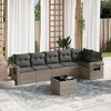 vidaXL Garden Sofa Set Grey - 2 of 4