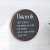 Merrick Lane Round Magnetic Chalkboard with Eraser, Chalk and Solid Wood Frame - 4 of 4