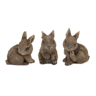 Melrose Mini Bunny Rabbit Figurine (Set of 3)