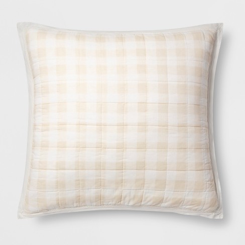 Gingham Pillow Sham Cream Threshold Target