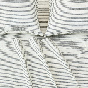 Microfiber Striped Sheet Set - Isla Jade - 1 of 4